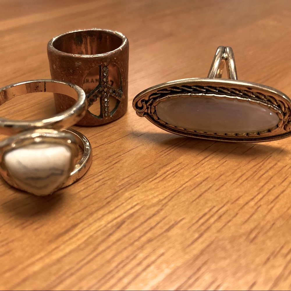 lucky Brand/ Free People Ring Bundle